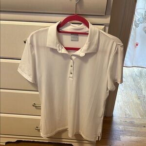 Women's White Golf Polo Shirt